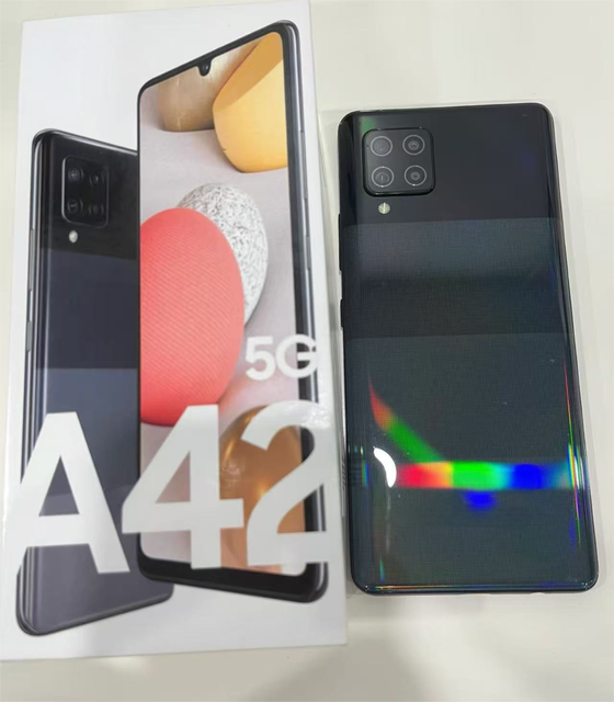 High Quality Unlock Original 99% New A42 5G LTE Dual SIM Smartphone with 6.6" AMOLED Display and 5000-5999mAh Battery