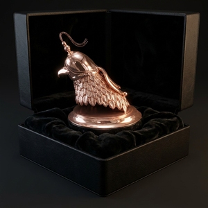 Trophée Coupe Personnalisé Écologique Tête de Faucon Or Rose Impression UV Style <span class=keywords><strong>Arabe</strong></span> Récompense Souvenir de Luxe Événements Moyen-Orient - Product Image 3