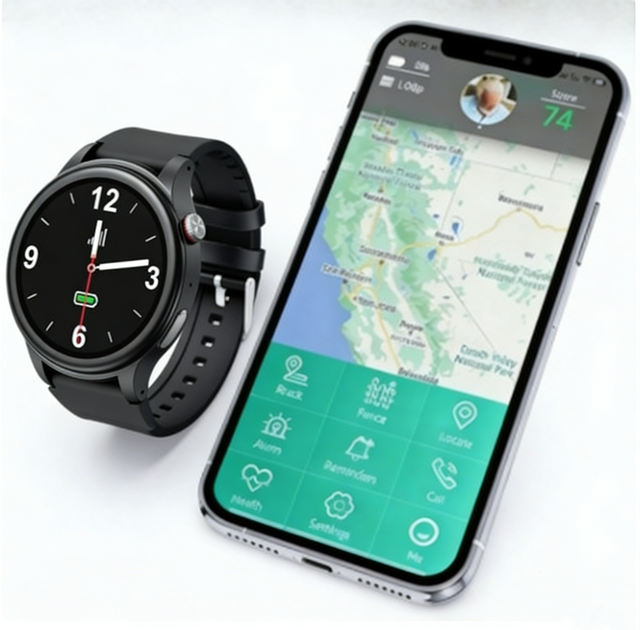 L28 4G LTE GPS Watch 1.32inch AMOLED Dual CPU Health Monitor ECG SPO2 IP67 Waterproof Smart Watch