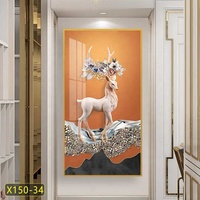 Art mural nordique décor à la maison photo peinture murale impression sur toile cadres en aluminium salon décor à la maison peintures d'art mural