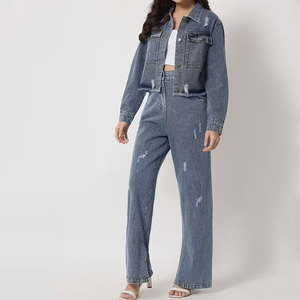 Wholesale Rate <b>Women</b> Jeans Tracksuits Lightweight Long Sleeves <b>Jackets</b> Eco-Friendly Custom <b>Women</b> Tracksuits In High Quality - Product Image 1