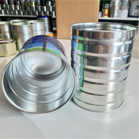 Conteneur métallique hermétique personnalisé imprimé, petit format, 70 mm, 73 mm, boîte à graines
