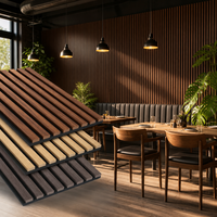 Panneaux acoustiques en bois, panneaux muraux en lattes de bois absorbant le son, Akupanel, décoration intérieure insonorisante pour studio, hôtel