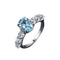 Bague ovale en moissanite style Instagram, nouvelle collection transfrontalière, en argent sterling S925, pour femme, directement de l'usine, prête à l'emploi
