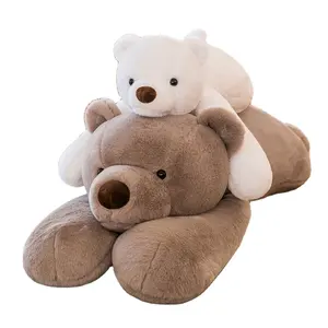 巨型熊睡枕靠垫装饰泰迪熊毛绒玩具动物用品动物毛绒高品质