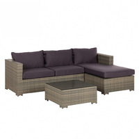 PE Rattan Kissen Sofa Set Outdoor Garten Freizeit Phantasie Terrasse Würfel Sofa Set