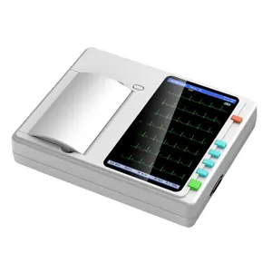 6 channel monitor de paciente nibp spo2 ecg 24 hor portable ecg electrode production machine 6 channel portable ecg monitor