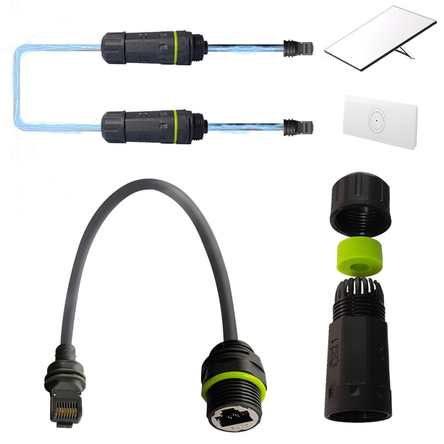 High Quality Starlink V3 to RJ45 Coupler for Starlink Mini Gen3 Dish and Router RJ45 Plug to RJ45 IP68 Waterproof Adapter
