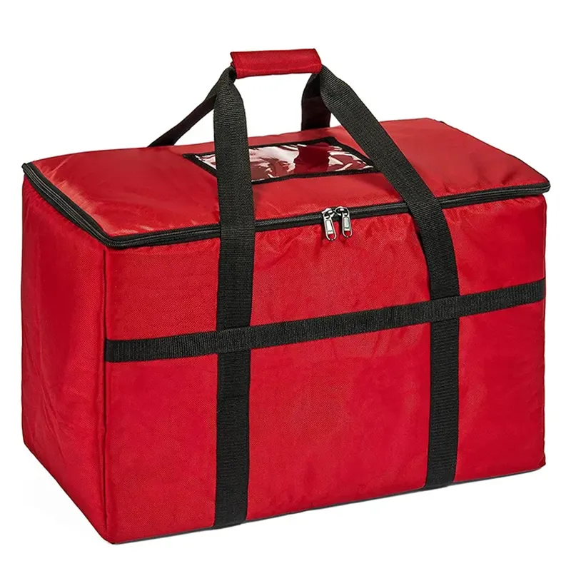 पुन: प्रयोज्य किराना भोजन वितरण पिकनिक इंसुलेटेड टोट बैग बड़ा लाल प्रमोशनल शॉपिंग बियर पैकेजिंग थर्मल कूलर बैग
