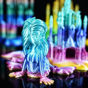 Creat3D Wholesale Silk <strong>PLA</strong> Rainbow 3D <strong>Filament</strong> Good Toughness 1.75mm 1kg/roll Shining <strong>Color</strong> Change Silk <strong>PLA</strong> 3D Printer <strong>Filament</strong>