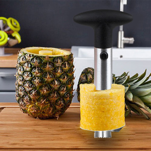 Machine à éplucher les légumes et les ananas en acier inoxydable, design simple, avec fonction de découpe et de découeur de noyaux - Product Image 2