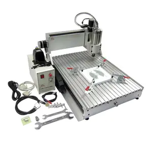 Hobby 3D CNC Router 6040 Z-VFD 2.2KW Spindle 4 Axis CNC Milling Engraving Drilling Carving Machine for Wood Stone Metal Aluminum