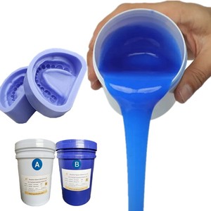 25 Shore a Platinum Cure a B Dos componentes Silicona líquida para laboratorio dental Fabricación de moldes dentales - Product Image 4