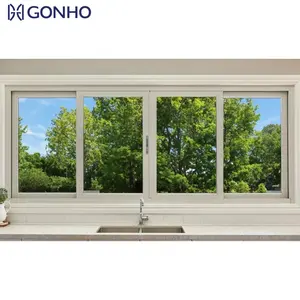 GONHO High insulation aluminum horizontal sliding windows Waterproof Aluminum Storm Windows For Houses