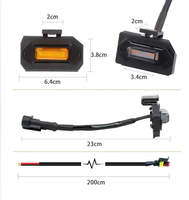 Feux de calandre avant à LED ambre compatibles avec Toyota Tacoma TRD Sport, petites lampes de signalisation jaunes pour calandre tout-terrain