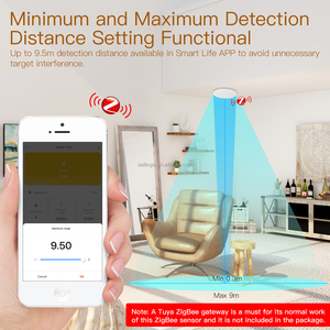 SLS Tuya ZigBee 5,8 GHz MMWave Sensor de detección de radar Detector de presencia humana inteligente Detección de detección corporal Equipo eléctrico - Product Image 6