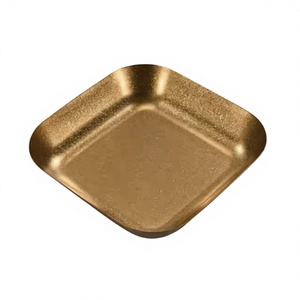 <span class=keywords><strong>Assiette</strong></span> plate <span class=keywords><strong>carrée</strong></span> vintage à double anse, écologique, de qualité alimentaire, pour usage commercial, idéale pour poulet frit et frites - Product Image 4
