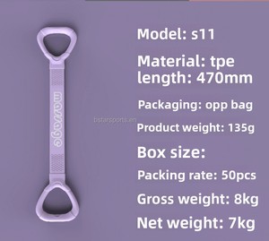 Faixa de Resistência Elástica em TPE BSTAR em Formato de 8, Cinto de Tensão de Resistência Média, Durável e Confortável para Exercícios de Fitness - Product Image 4