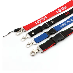 맞춤형 친환경 패셔너블한 폴리에스터 배지 홀더 랜야드 키체인 및 ID 카드 홀더 비즈니스용 - Product Image 4
