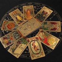 Fabricant de jeux de cartes Oracle rétro haut de gamme avec impression personnalisée et estampage à chaud, cartes de tarot en plastique