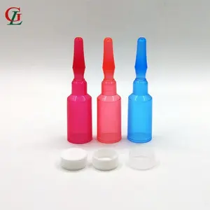 Beste koop 5ml PP plastic serum ampule fles breukvast huidverzorging ampul flessen aangepaste kleur met logo afdrukken ampul