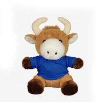 Peluche taureau personnalisée et poupée de bétail en peluche avec votre logo