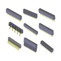 Connecteur de barre omnibus à espacement de 1,27/2,0/2,54 mm, barre omnibus à rangée unique avec connecteur à insertion décalée, connecteur multi-trous