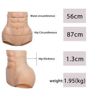 Forme de poitrine en silicone doux au toucher réaliste <span class=keywords><strong>faux</strong></span> muscle hommes hanche fesses pantalon <span class=keywords><strong>fessier</strong></span> en silicone pour crossdresser - Product Image 4