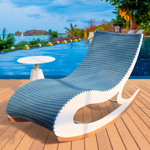 Tumbona <span class=keywords><strong>de</strong></span> Ratán <span class=keywords><strong>de</strong></span> <span class=keywords><strong>Diseño</strong></span> Moderno para Exteriores, Silla <span class=keywords><strong>de</strong></span> Playa, Cama, Tumbona para Hoteles, Villas, Piscinas, Jardines, Parques, Patio - Product Image 2