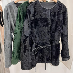 Venda Direta de Fábrica Casaco de Moda em Pele de Lã para Mulheres Casaco de Pele de Moda de Rua - Product Image 1