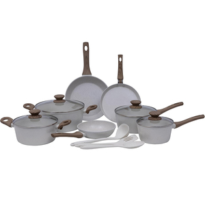 Modern Cooking Pots Glass Lids Bakelite Handles Dishwasher Oven Safe Gas <b>Induction</b> Stoves Forged Ceramic Non-Stick <b>Cookware</b> <b>Set</b> - Product Image 6