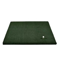 GSM T4010B Tapis de golf professionnel pour parcours de golf, vert 5 pieds x 5 pieds, épaisseur 50 mm, tapis de tee de golf, tapis de practice, tapis de ligne de tee, intérieur/extérieur