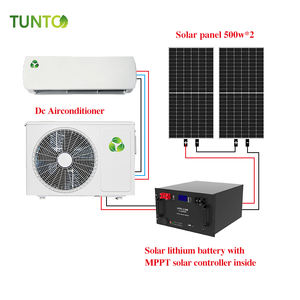 Prix d'usine Climatiseur solaire 100% <span class=keywords><strong>12000</strong></span> <span class=keywords><strong>Btu</strong></span> avec batteries Unité divisée réseau Système d'énergie solaire domestique Garantie 5 ans - Product Image 6