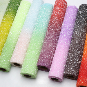 Wholesale Rainbow Polka Dot Tulle Mesh Flower Bouquet Wrapping Net Florist Supplies - Product Image 2