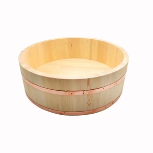 Grand seau en bois écologique pour mélange de riz à sushi Pot en pierre de restaurant japonais inspiré <span class=keywords><strong>Hangiri</strong></span> Oksunwood pour Bibimbap - Product Image 2