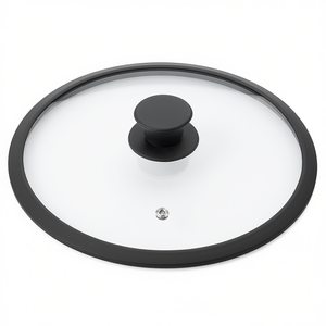 Glass <b>Lid</b> <b>With</b> Silicone Rim And Steam Vent 20Cm For <b>Pans</b> - Product Image 2