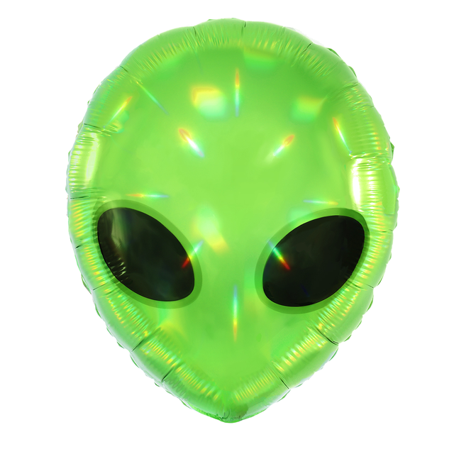 CYmylar Green Alien Head Foil Balloon UFO Theme Birthday Party Decoration Globos Custom Balloons