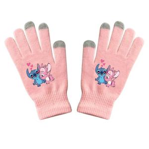 Guantes de Punto de Poliéster con Diseño de Anime Angela al por Mayor, Guantes de Dibujos Animados Simples para Niños y Niñas, Cálidos, con Pantalla Táctil, Color Dopamina de Invierno - Product Image 6