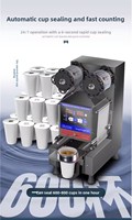 Machine à sceller électrique universelle de calibre 90-95 pour usage commercial, scelleuse automatique de gobelets pour thé au lait, soja, gobelets en papier et en plastique, vente en gros