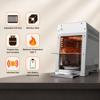Gril à steak portable au propane, station de cuisson à la flamme maximale 1500°F/800°C, pour la maison et le camping, barbecue extérieur
