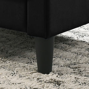 Sillón DB Hale con Detalles en Terciopelo Negro, Respaldo Acolchado de 27.5 Pulgadas, Silla Moderna para Sala de Estar u Oficina en Casa - Product Image 5