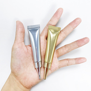 Custom Logo 10ml Silver Empty Aluminum Plastic Soft Cosmetic Foundation <b>Squeeze</b> Tube Eye Cream BB Cream Tube Packing - Product Image 3