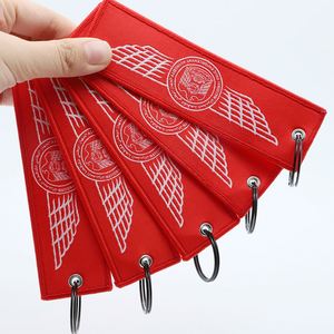 Porte-clés personnalisé avec logo, étiquette de vol tissée sur le thème des compagnies aériennes pour événements aériens et cadeaux promotionnels - Product Image 1