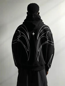 เสื้อฮู้ดดี้แบบสวมหัวสั่งทำพิเศษ คุณภาพพรีเมียม ผลิตจากวัสดุรักษ์โลก ไร้ตะเข็บ น้ำหนักปานกลาง สำหรับสตรีทแวร์ รับผลิตแบบ OEM พร้อมบริการพิมพ์ลาย - Product Image 3