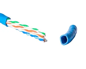 Cat6a CAT7 CAT8 22/23 AWG BC UTP U/FTP网络以太网电缆cat 6 CAT6A 500Mhz工厂批量价格