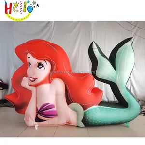 कस्टम बच्चों के पार्क inflatable कार्टून छवि lifelike inflatable मरमेड