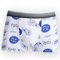 Sous-vêtements avec Logo personnalisé pour hommes, vente en gros, vêtements d'intérieur Sexy, culotte pour garçons et hommes, slip Long, Boxer, sous-vêtements pour hommes