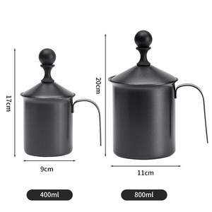 Barista Factory Direct, LOGO personnalisé, acier inoxydable 304, pompe <span class=keywords><strong>manuelle</strong></span> classique, mousseur à <span class=keywords><strong>lait</strong></span> pour café, crème à café, fabricant de mousse - Product Image 5