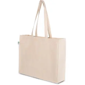 Borsa shopper in cotone biologico 300 gr, merchandising sostenibile - Product Image 1