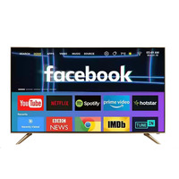 Téléviseur intelligent 4K FUD Ultra HD sans cadre de 32, 43, 50, 55, 60, 65, 70, 75, 85 pouces, Android WiFi, OEM personnalisé, QLED LED, Pixel, usine de télévision